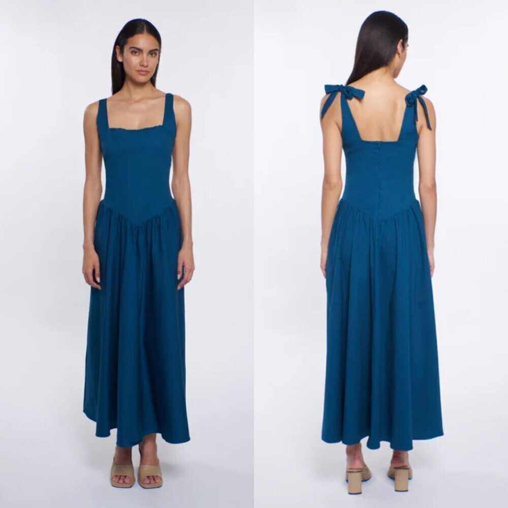 Peixoto Marine Teal Harlow Maxi Dress Size XS 41384